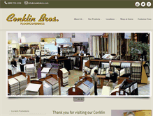 Tablet Screenshot of conklinbros.com